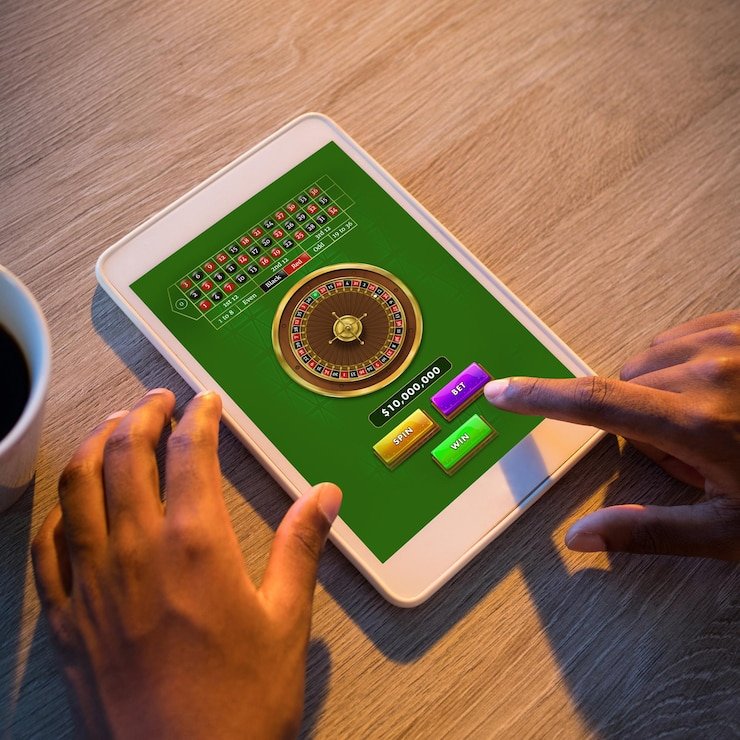 Dashboard akun ebola88 di aplikasi mobile menampilkan Liga 1, permainan live casino, dan riwayat deposit